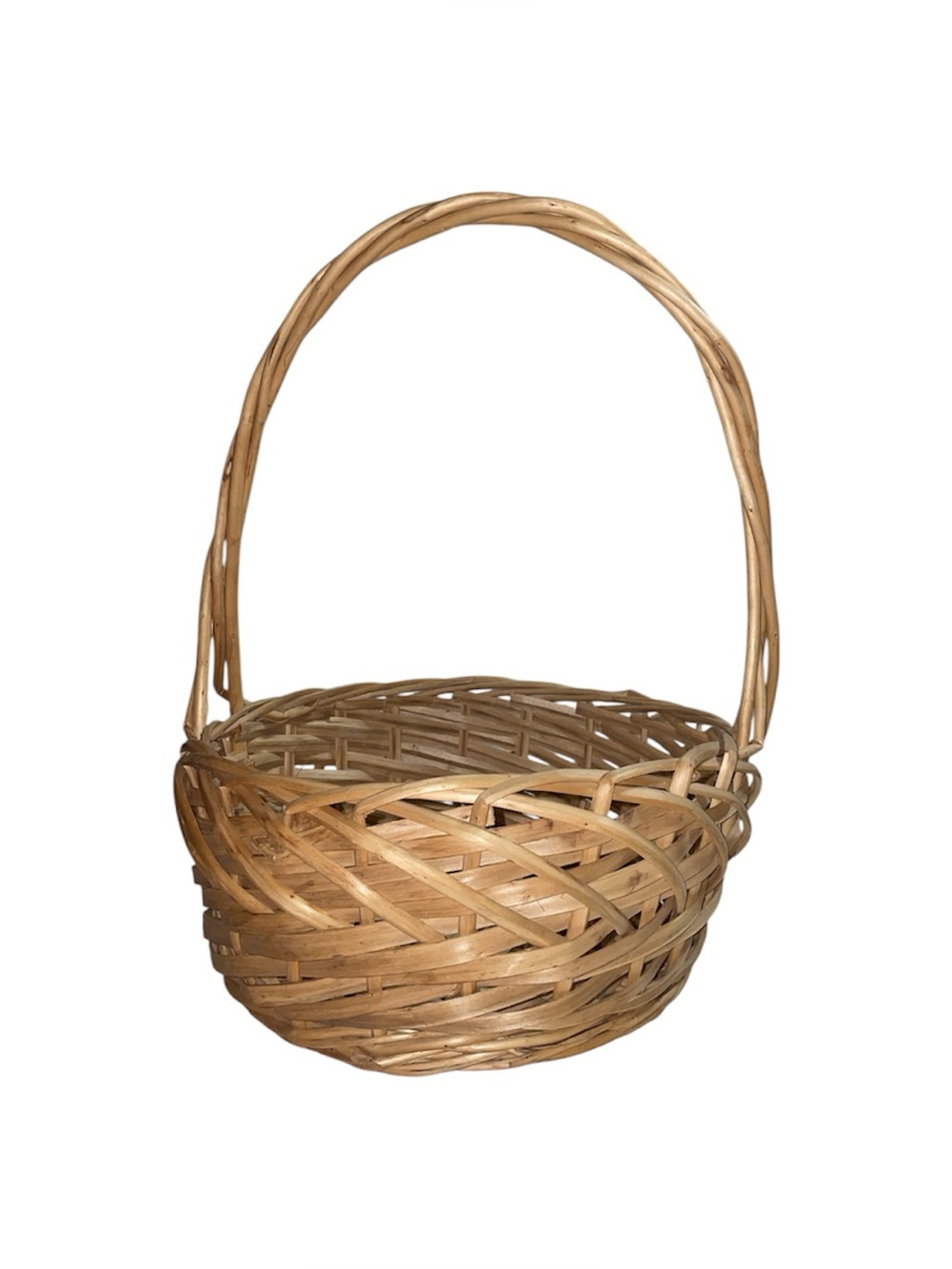 Vintage Brown Woven Basket